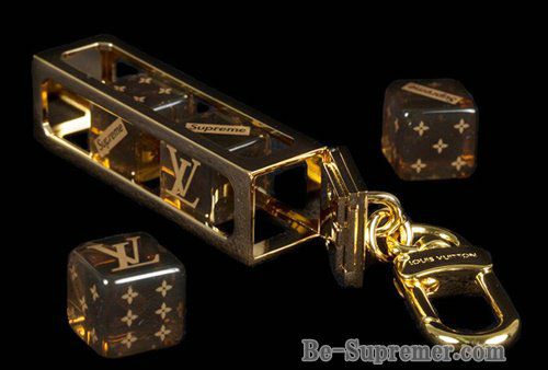 LOUIS VUITTON Supremeコラボダイスキーチェーン ルイヴィトンダイスキーチェーン サイコロ Supremeコラボ 14145