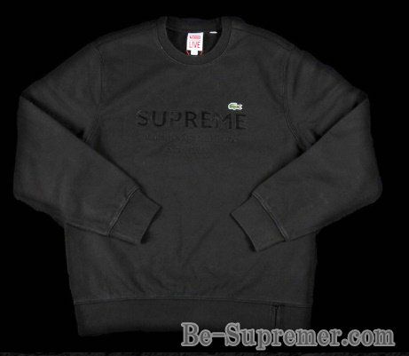 Supreme シュプリーム 18SS LACOSTE Crewneck ラコステクルーネック  