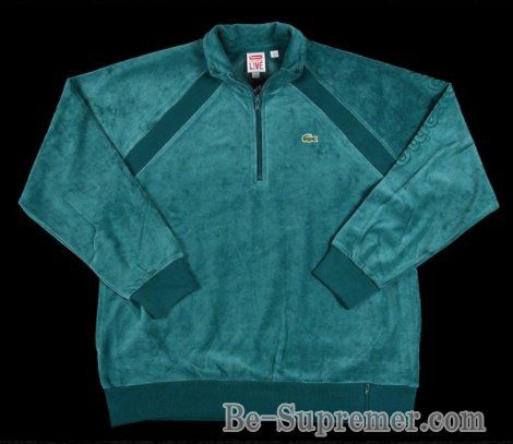 Supreme シュプリーム 18SS LACOSTE Velour Half-Zip Track Top ラコステベロアハーフジップトラックトップ  ティール | Supreme(シュプリーム)オンライン通販専門店 Be-supremer I 新作2024AW販売中