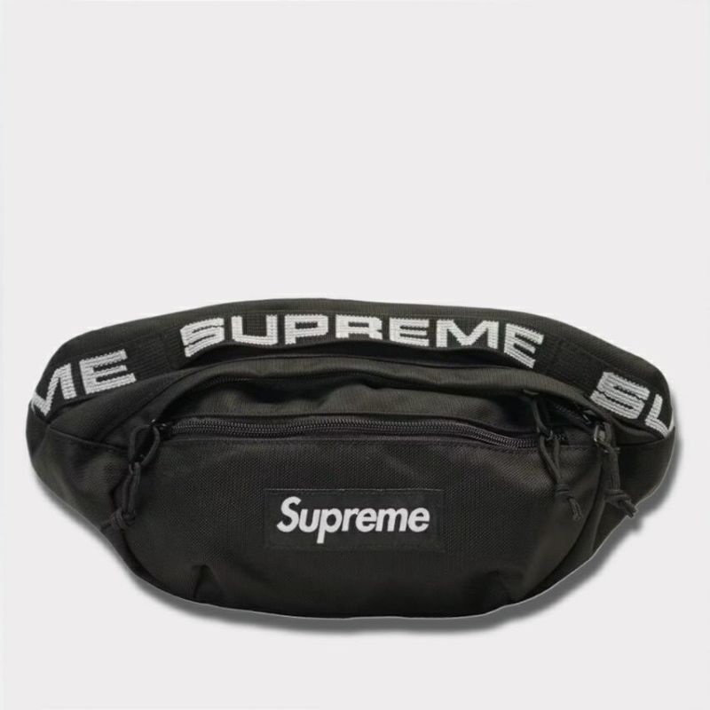  Supreme シュプリーム 18SS Cordura Ripstop Nylon Waist bag コーデュラリップストップナイロンウエストバッグ ブラック