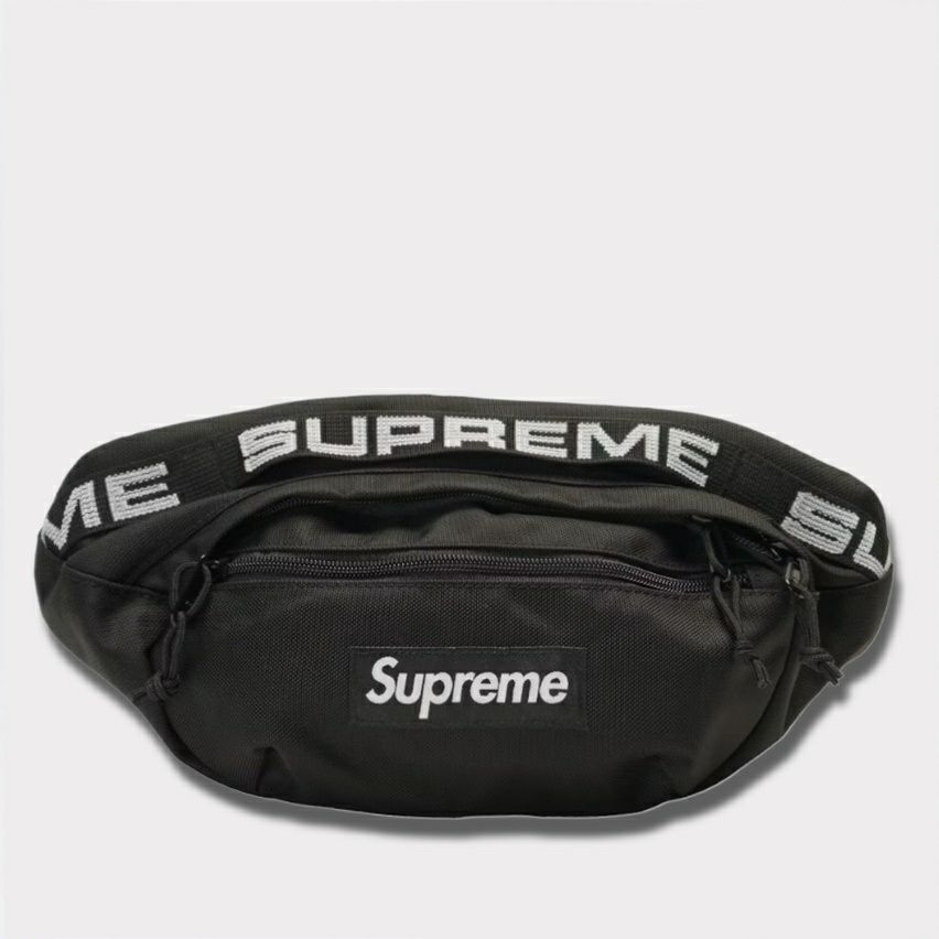  Supreme シュプリーム 18SS Cordura Ripstop Nylon Waist bag コーデュラリップストップナイロンウエストバッグ ブラック