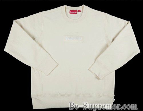 Supreme シュプリーム 18FW Box Logo Crewneck ボックスロゴクルーネック ナチュラル | Supreme(シュプリーム)オンライン通販専門店  Be-supremer I 新作2024AW販売中