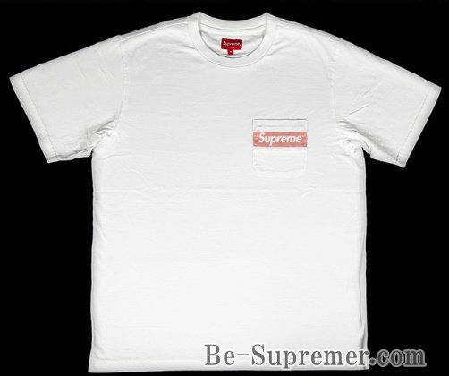 Supreme シュプリーム 19SS Mesh Stripe Pocket Tee メッシュストライプポケットTシャツ ホワイト | Supreme( シュプリーム)オンライン通販専門店 Be-supremer I 新作2024AW販売中