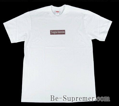 Supreme シュプリーム 19SS Swarovski Box Logo Tee スワロフスキーボックスロゴＴシャツ ホワイト | Supreme( シュプリーム)オンライン通販専門店 Be-supremer I 新作2024AW販売中