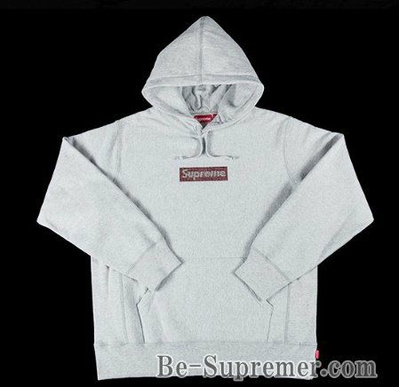 Supreme シュプリーム 19SS Swarovski Box Logo Hooded Sweatshirt  