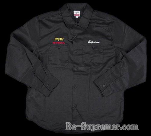 Supreme シュプリーム 19FW Honda Fox Racing Work Shirt ホンダフォックスレーシングワークシャツ ブラック |  Supreme(シュプリーム)オンライン通販専門店 Be-supremer I 新作2024AW販売中