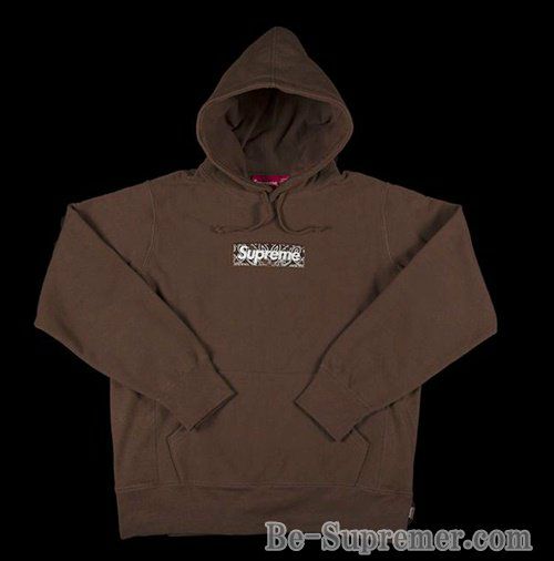 Supreme シュプリーム 19FW Bandana Box Logo Hooded Sweatshirt 