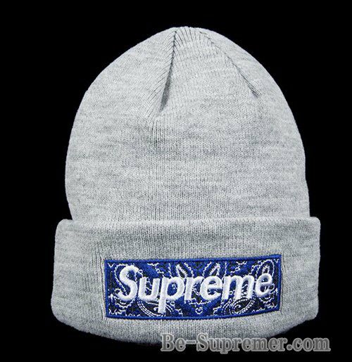 Supreme シュプリーム 19FW New Era Box Logo Beanie Bandana ニューエラバンダナボックスロゴビーニー  ヘザーグレー | Supreme(シュプリーム)オンライン通販専門店 Be-supremer I 新作2024AW販売中