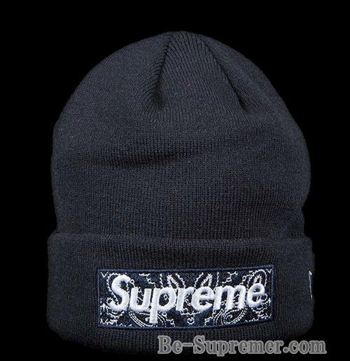 SUPREME BOX LOGO BEANIE バンダナロゴ ビーニー 赤（シュプリーム 