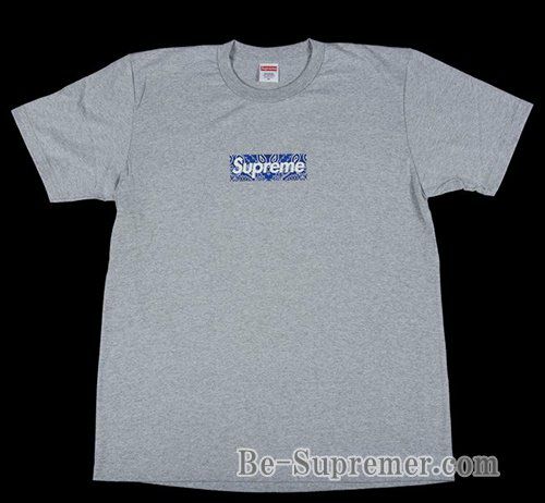 Supreme シュプリーム 19FW Bandana Box Logo Tee バンダナボックスロゴTシャツ ヘザーグレー | Supreme( シュプリーム)オンライン通販専門店 Be-supremer I 新作2024AW販売中