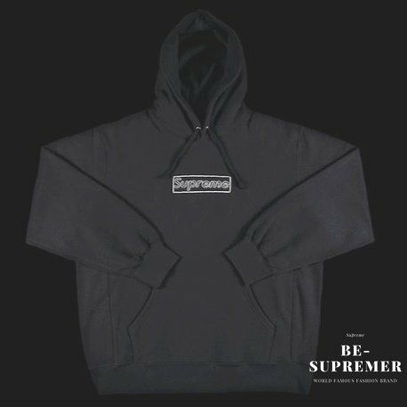 Supreme シュプリーム 21SS KAWS Chalk Logo Hooded Sweatshirt カウズ チョークロゴフードパーカー  ブラック | Supremeオンライン通販専門店 Be-supremer