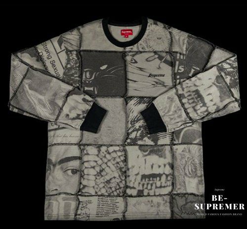 Supreme シュプリーム 21SS Mosaic Patchwork L/S Top モザイクパッチワークロングスリーブTシャツ ロンT ブラック  | Supreme(シュプリーム)オンライン通販専門店 Be-supremer I 新作2024AW販売中