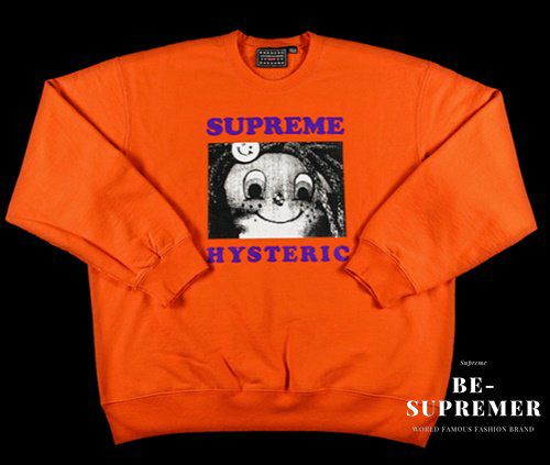 Supreme シュプリーム 21SS HYSTERIC GLAMOUR Crewneck ヒステリックグラマー クルーネック オレンジ |  Supreme(シュプリーム)オンライン通販専門店 Be-supremer I 新作2024AW販売中