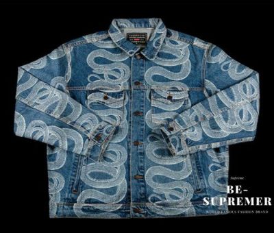 Supreme シュプリーム 21SS HYSTERIC GLAMOUR Snake Denim Trucker Jacket  ヒステリックグラマースネークデニムトラッカージャケット ブルー | Supreme(シュプリーム)オンライン通販専門店 Be-supremer I  新作2024AW販売中