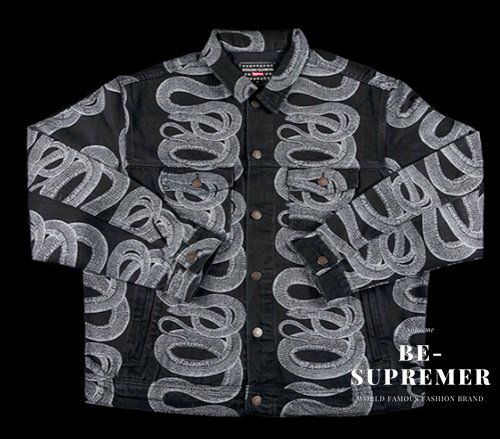 Supreme シュプリーム 21SS HYSTERIC GLAMOUR Snake Denim Trucker Jacket  ヒステリックグラマースネークデニムトラッカージャケット ブラック | Supreme(シュプリーム)オンライン通販専門店 Be-supremer I  新作2024AW販売中