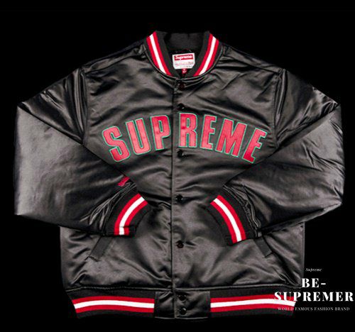 Supreme シュプリーム 21SS Mitchell & Ness Satin Varsity Jacket ミッチェル&ネス サテンヴァーシティジャケット  ブラック | Supreme(シュプリーム)オンライン通販専門店 Be-supremer I 新作2024AW販売中