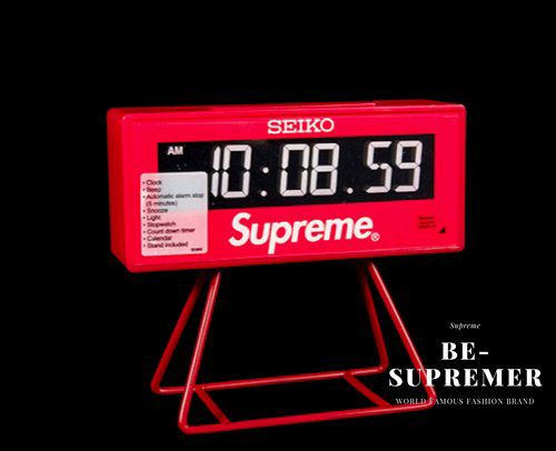 Supreme シュプリーム 21SS Seiko Marathon Clock セイコーマラソンクロック 置時計 レッド | Supreme( シュプリーム)オンライン通販専門店 Be-supremer I 新作2024AW販売中