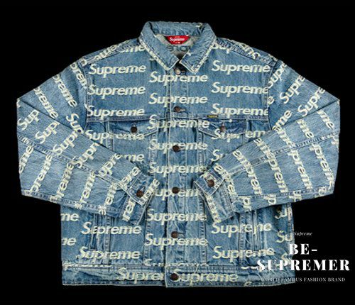 Supreme Frayed Logos Denim Trucker Jacket シュプリーム
