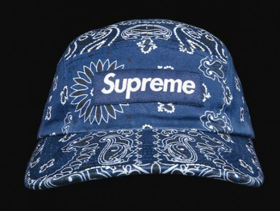 Supreme Bandana Camp Cap シュプリーム バンダナキャンプキャップ 帽子 ネイビー | Supreme(シュプリーム)オンライン通販専門店  Be-supremer I 新作2024AW販売中