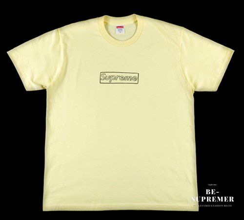 Supreme シュプリーム 21SS KAWS Chalk Logo Tee カウズチョークロゴTシャツ ペイルイエロー | Supreme( シュプリーム)オンライン通販専門店 Be-supremer I 新作2024AW販売中