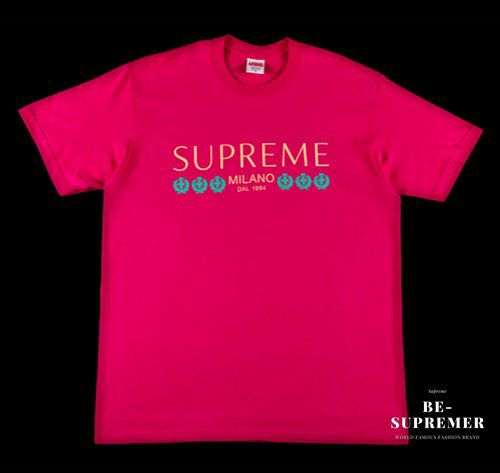 Supreme シュプリーム 21SS Milano Tee ミラノTシャツ ピンク 