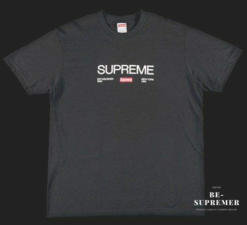 Supreme シュプリーム 21FW Est.1994 Tee エスタブリッシュ1994 Tシャツ ブラック | Supreme(シュプリーム)オンライン通販専門店  Be-supremer I 新作2024AW販売中