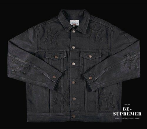 Supreme シュプリーム 21FW New York Yankees Denim Trucker Jacket  