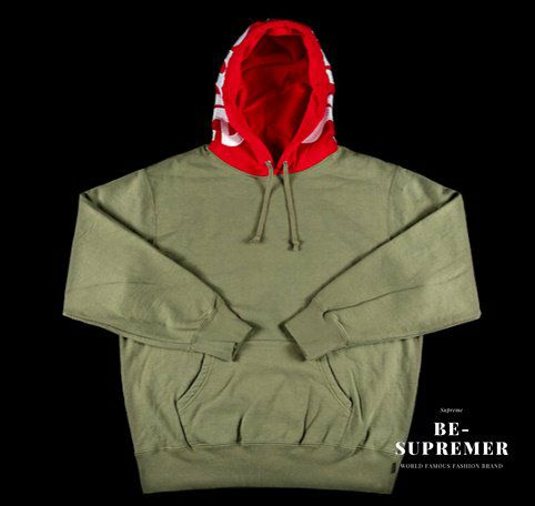Supreme シュプリーム 21FW Contrast Hooded Sweatshirt コントラスト 