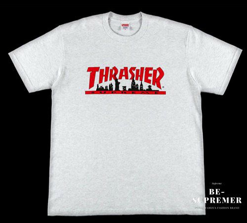 Supreme シュプリーム 21FW Thrasher Skyline Tee スラッシャースカイラインTシャツ アッシュグレー | Supreme( シュプリーム)オンライン通販専門店 Be-supremer I 新作2024AW販売中