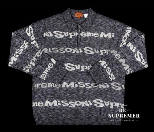 Supreme シュプリーム 21FW Missoni Zip L/S Polo ミッソーニジップロングスリーブポロ ブラック | Supreme( シュプリーム)オンライン通販専門店 Be-supremer I 新作2024AW販売中