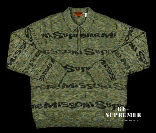 Supreme シュプリーム 21FW Missoni Zip L/S Polo ミッソーニジップ 