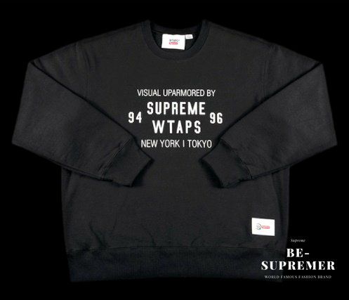 Supreme シュプリーム 21FW WTAPS Crewneck ダブルタップスクルーネック ブラック | Supreme(シュプリーム)オンライン通販専門店  Be-supremer I 新作2024AW販売中