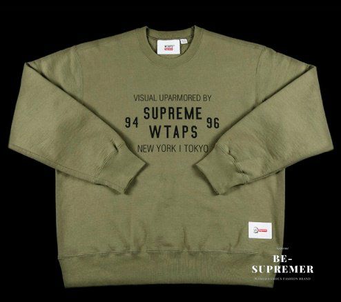 Supreme シュプリーム 21FW WTAPS Crewneck ダブルタップスクルーネック ライトオリーブ | Supreme(シュプリーム)オンライン通販専門店  Be-supremer I 新作2024AW販売中