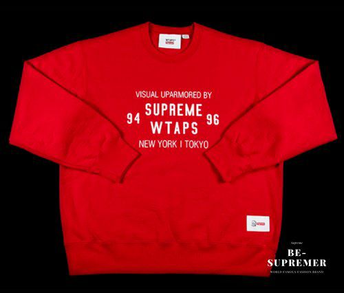 Supreme シュプリーム 21FW WTAPS Crewneck ダブルタップスクルーネック レッド | Supreme(シュプリーム)オンライン通販専門店  Be-supremer I 新作2024AW販売中