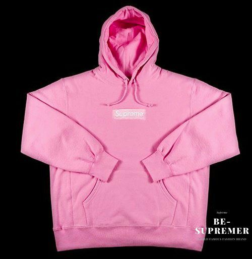 Supreme シュプリーム 21FW Box Logo Hooded Sweatshirt ボックスロゴフードパーカー ピンク