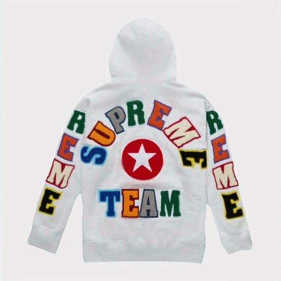 Supreme シュプリーム 22SS Team Chenille Hooded Sweatshirt チーム  