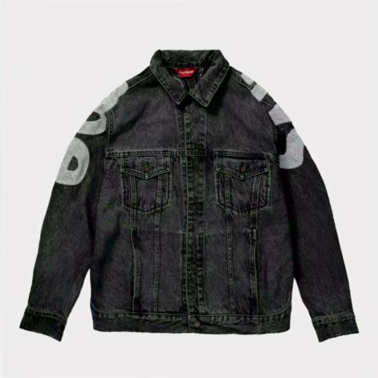 Supreme シュプリーム 22SS Inset Logo Denim Trucker Jacket インセットロゴデニムトラッカージャケット  ブラック | Supreme(シュプリーム)オンライン通販専門店 Be-supremer I 新作2024AW販売中