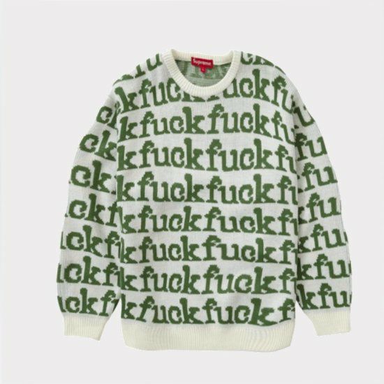 Supreme シュプリーム 22SS Fuck Sweater ファックセーター ホワイト | Supreme(シュプリーム)オンライン通販専門店  Be-supremer I 新作2024AW販売中