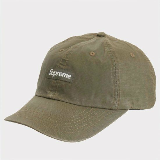 Supreme シュプリーム 22SS Small Box Coated Linen 6Panel Cap 
