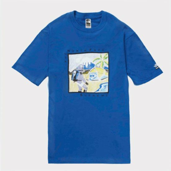 Supreme シュプリーム 22SS The North Face Sketch S/S Top ノースフェイススケッチショートスリーブトップ  Tシャツ ブルー | Supreme(シュプリーム)オンライン通販専門店 Be-supremer I 新作2024AW販売中