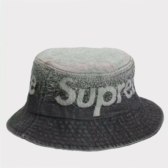 Supreme シュプリーム 22SS Fade Jacquard Denim Crusher Hat フェイド 