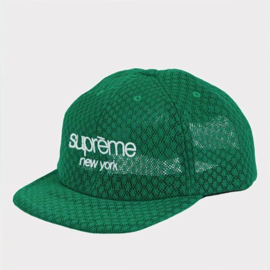 Supreme シュプリーム 22SS Classic Logo Air Mesh 6Panel Cap クラシックロゴエアメッシュ6パネルキャップ  帽子 グリーン | Supremeオンライン通販専門店 Be-supremer