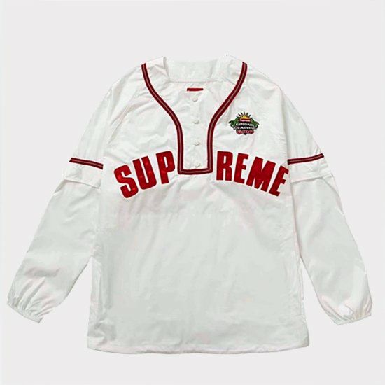 Supreme シュプリーム 22SS Snap-Off Sleeve L/S Baseball Top スナップオフスリーブベースボールトップ  ホワイト | Supremeオンライン通販専門店 Be-supremer