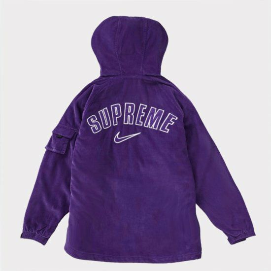 Supreme シュプリーム 22SS Nike Arc Corduroy Hooded Jacket ナイキアークコーデュロイフードジャケット  パープル | Supreme(シュプリーム)オンライン通販専門店 Be-supremer I 新作2024AW販売中