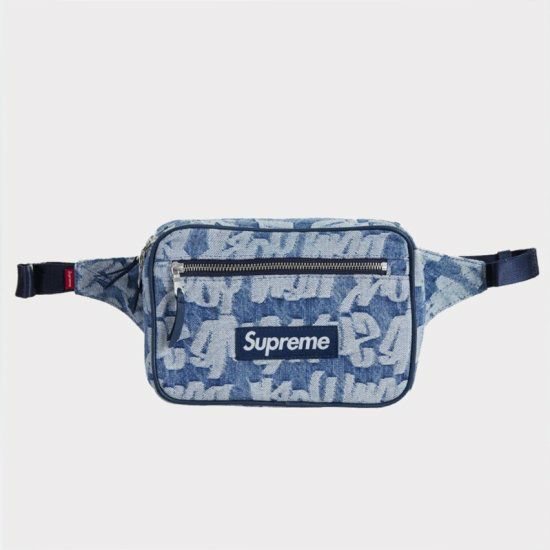 Supreme シュプリーム 22SS Fat Tip Jacquard Denim Waist Bag ファットチップジャガードデニムウエストバッグ  ブルー | Supreme(シュプリーム)オンライン通販専門店 Be-supremer I 新作2024AW販売中