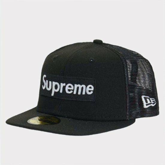 Supreme シュプリーム 22SS Box Logo Mesh Back New Era Cap ボックスロゴメッシュバックニューエラキャップ  帽子 ブラック