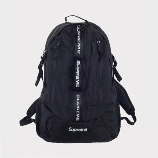 supreme シュプリーム 2018AW バックパック 黒 リュックサック 強気 