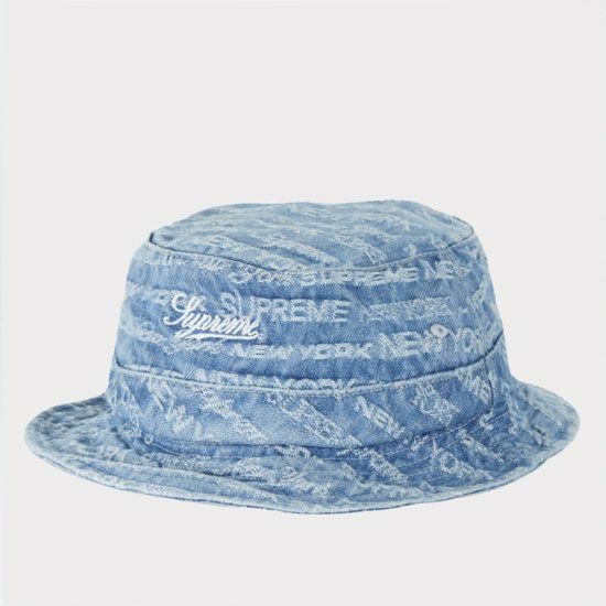 Supreme シュプリーム 22FW Multi Type Jacquard Denim Crusher Hat 