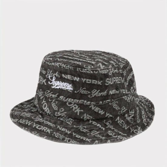 Supreme シュプリーム 22FW Multi Type Jacquard Denim Crusher Hat 