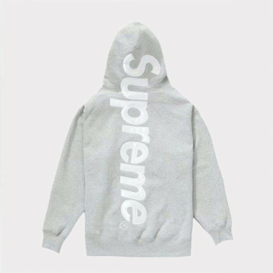 Supreme シュプリーム 2022AW Satin Applique Hooded Sweatshirt サテンアップリケスウェットパーカー  ヘザーグレー | Supreme(シュプリーム)オンライン通販専門店 Be-supremer I 新作2024AW販売中